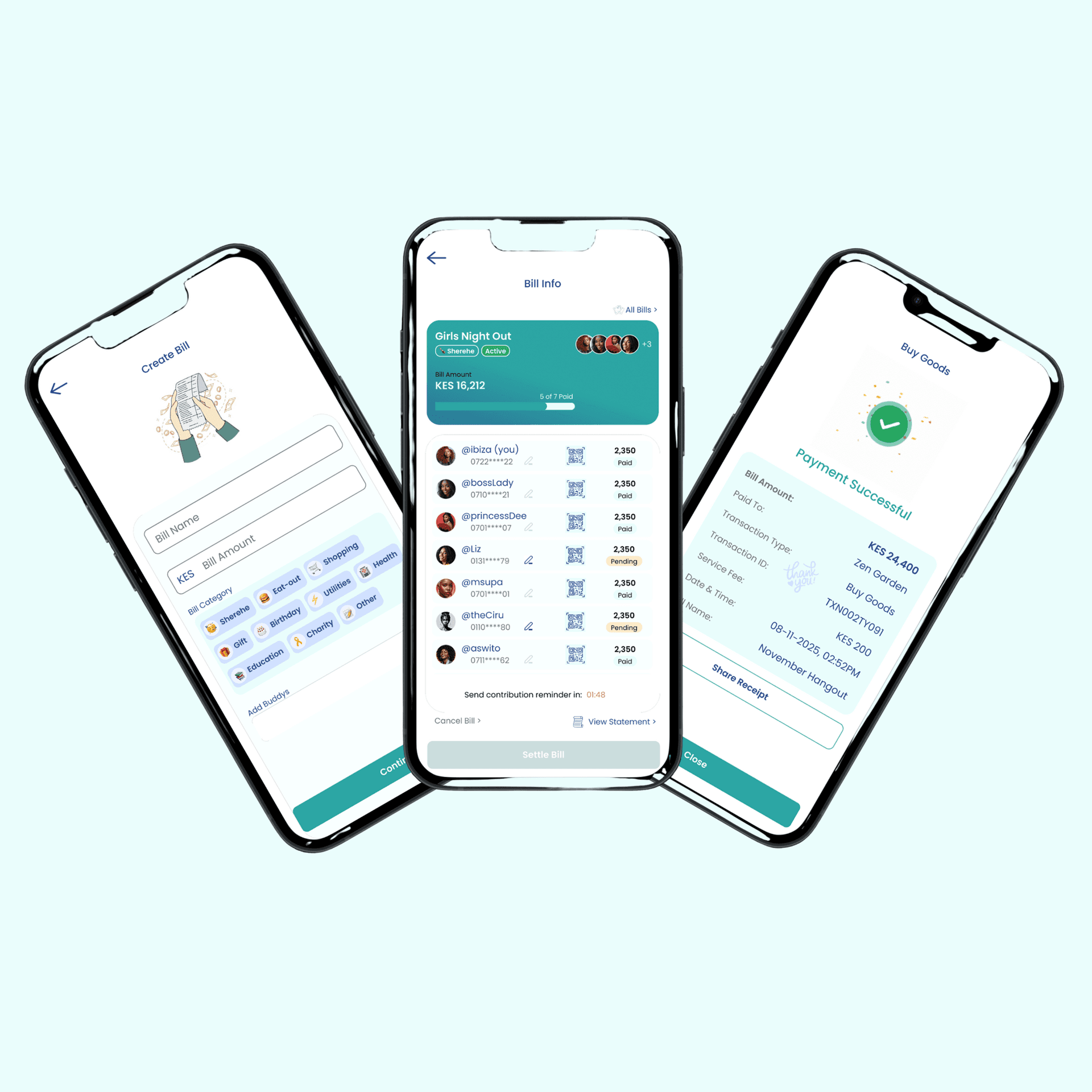 BillBuddys App Screenshots